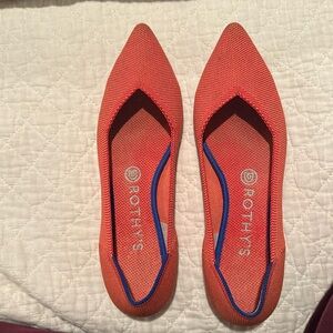 Rothy’s 8.5 The Point-orange.